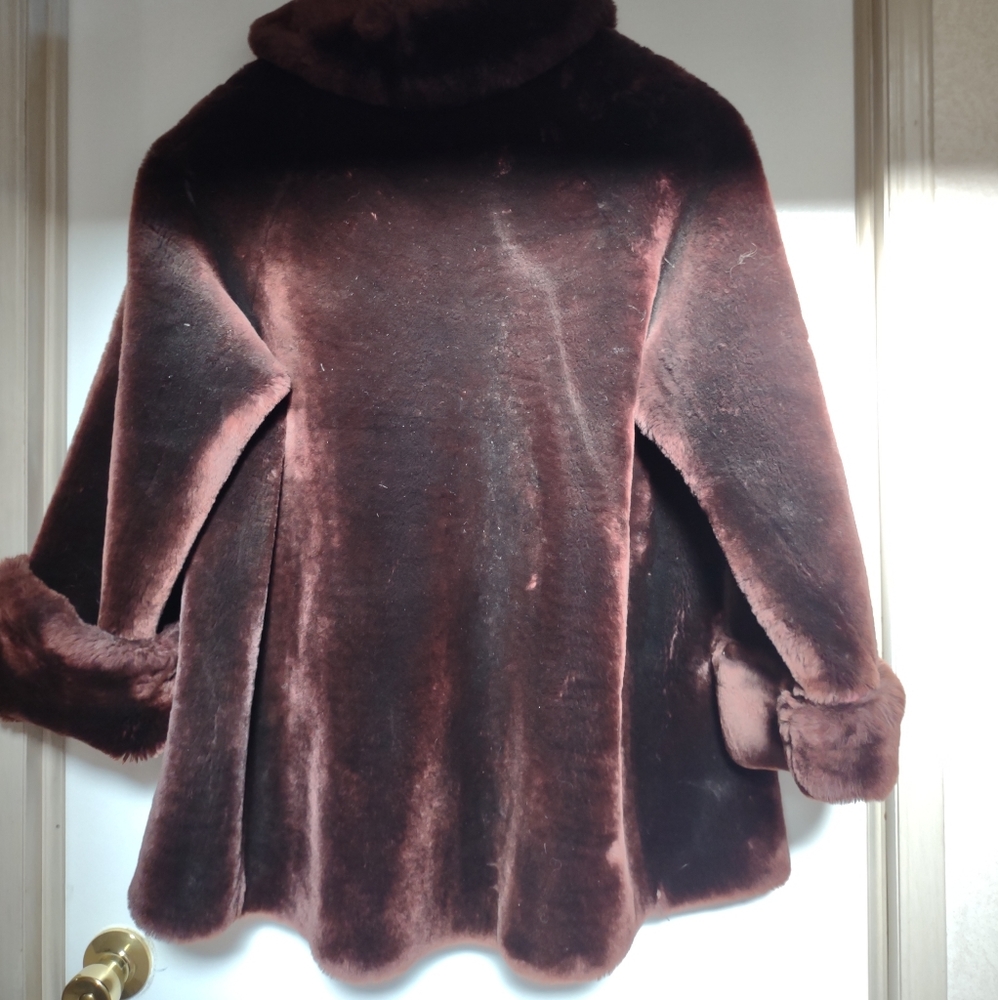 Muton fur coat